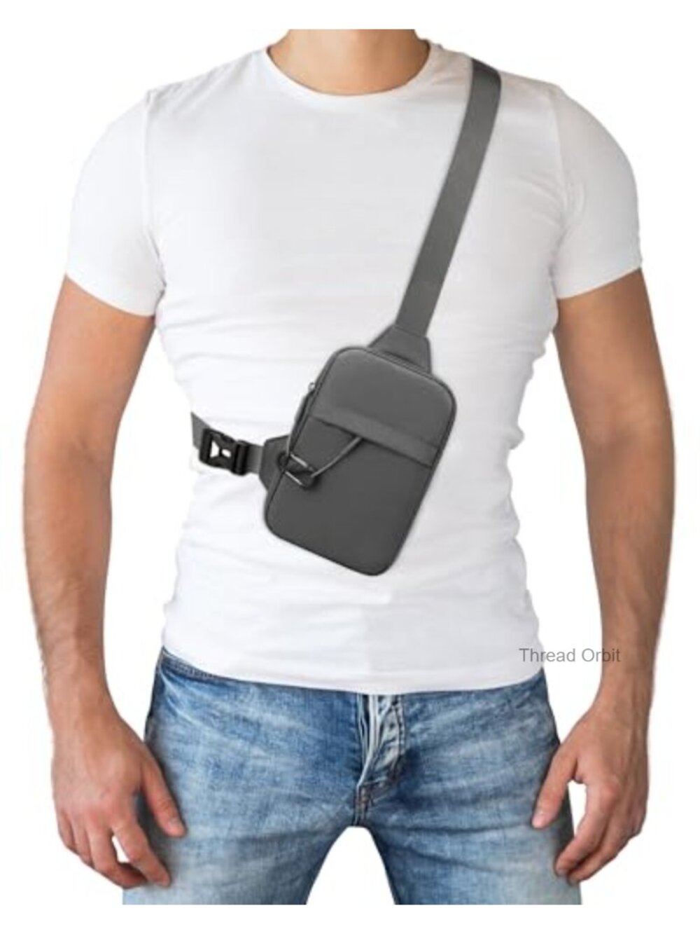 Peicees Travel Sling Bag Men Small Crossbody Anti Theft Oxford